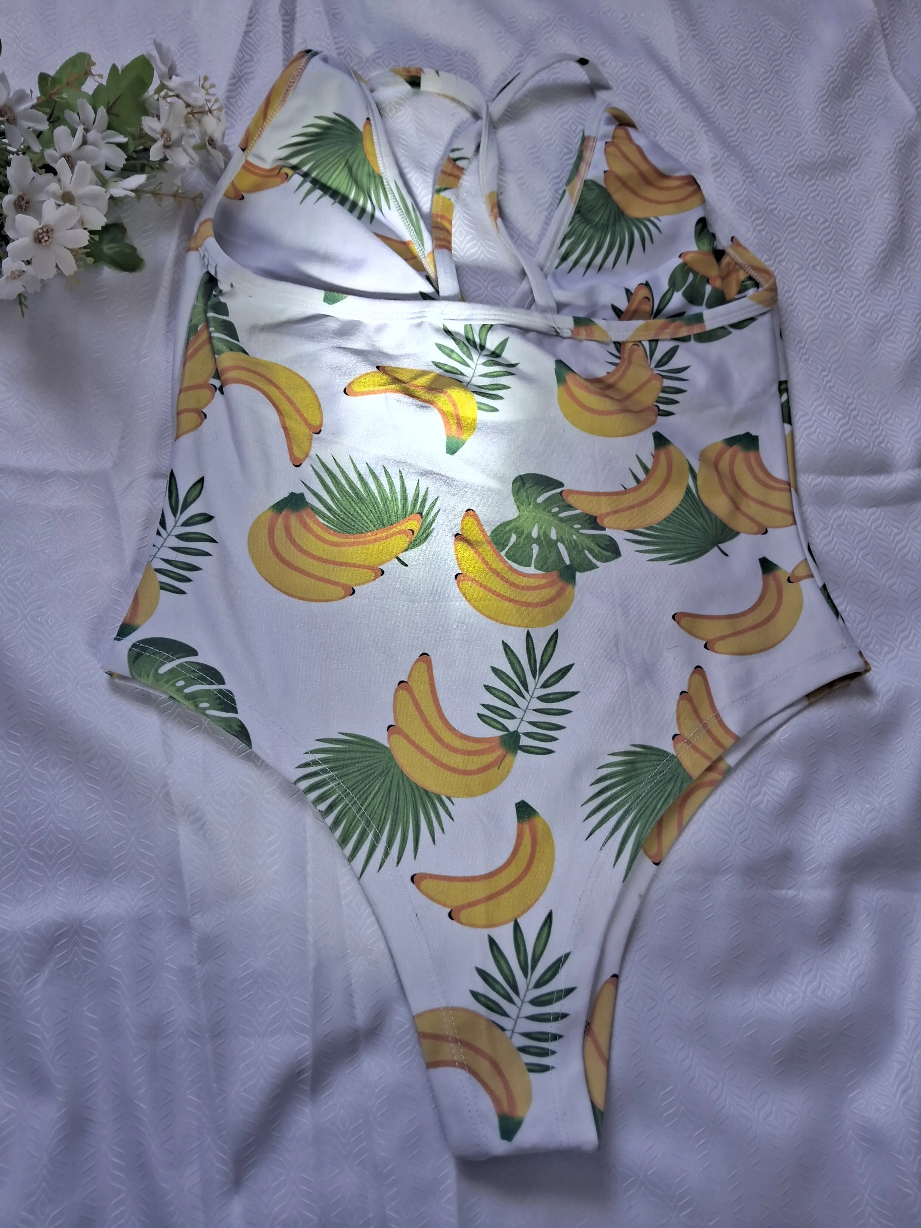 Body Estampa de bananas-costas